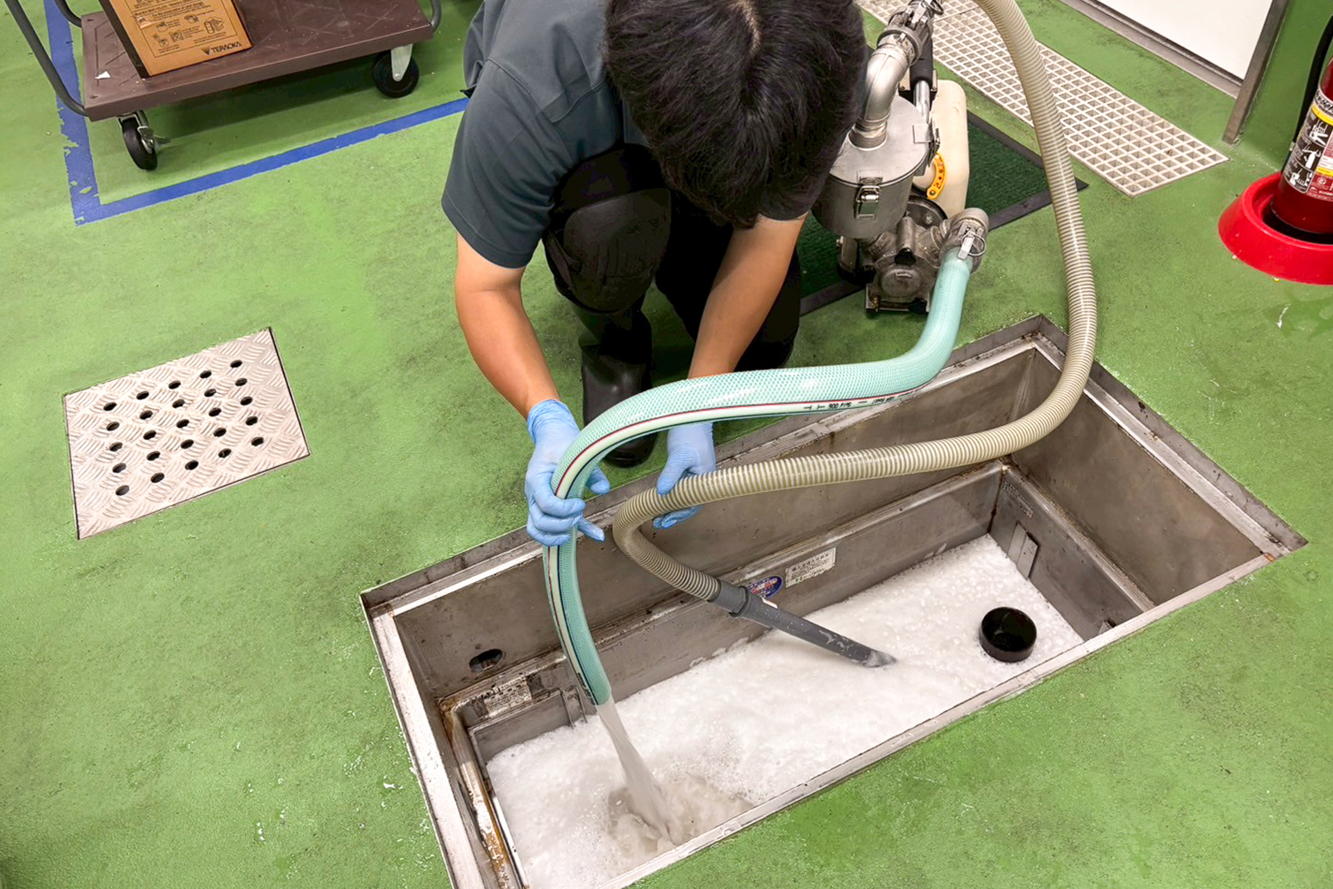 グリストラップ清掃のイメージ