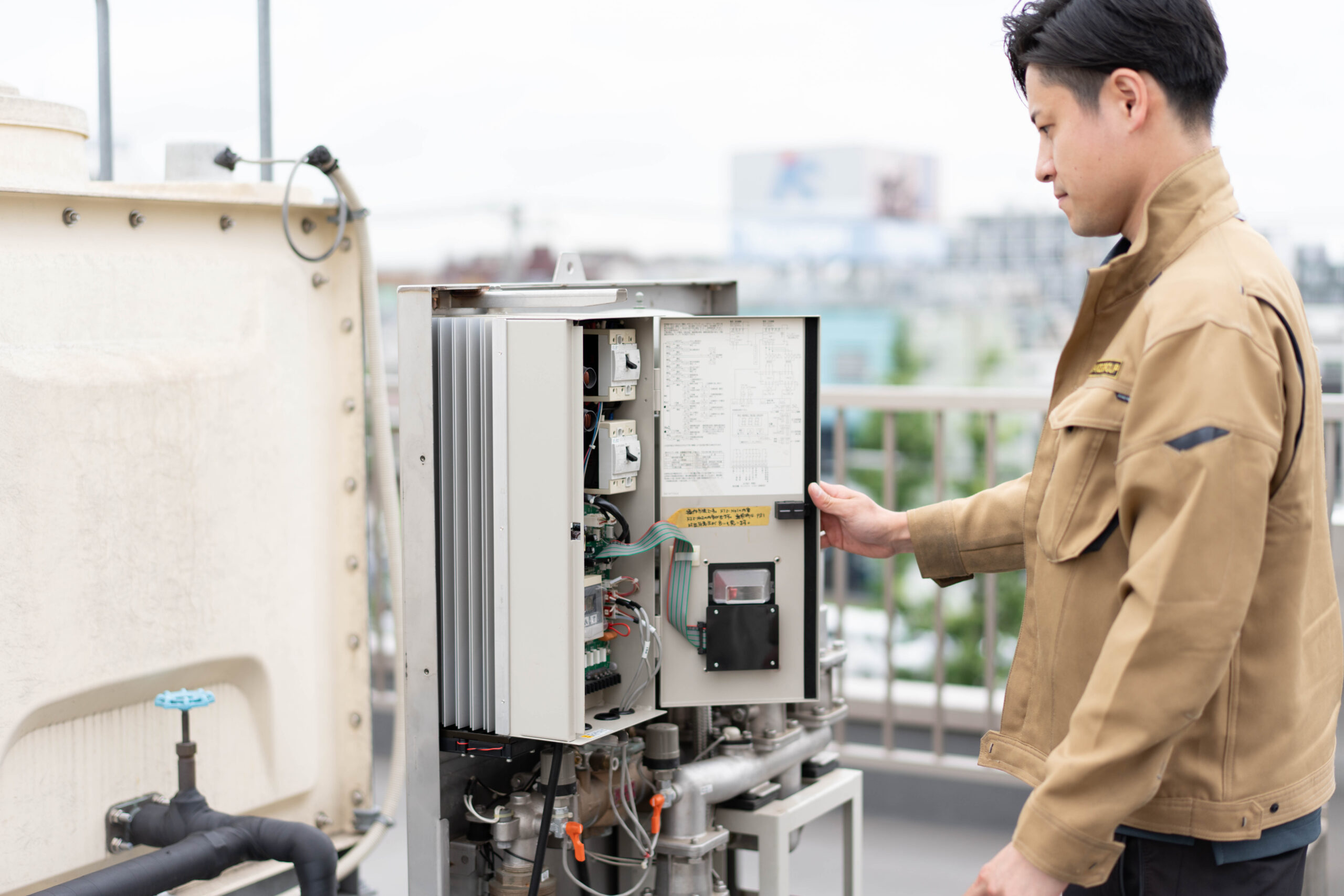 貯水槽設備点検のイメージ